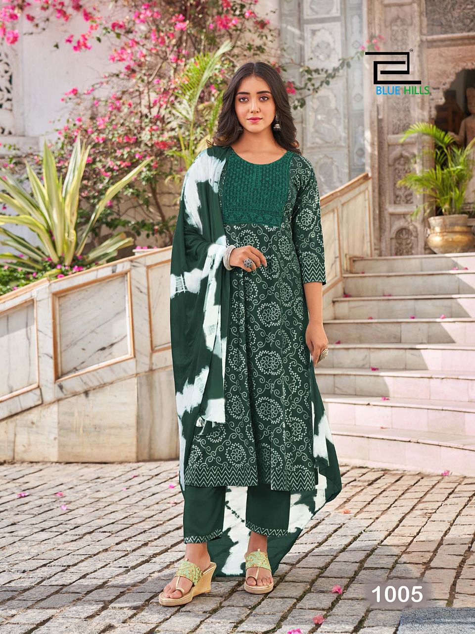Blue Hills Bhool Bhulaiyaa Fancy Ethnic Wear Rayon Printed Ready Made Collection
